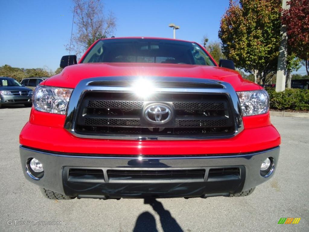 2010 Tundra TRD Double Cab - Radiant Red / Sand Beige photo #21