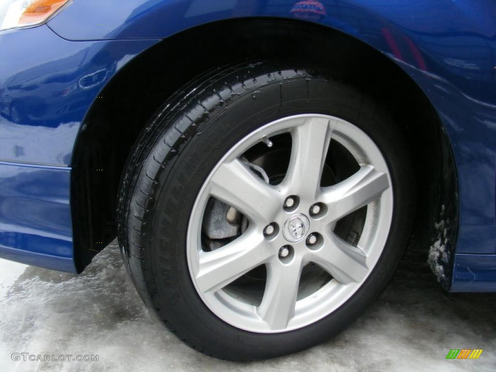 2009 Camry SE V6 - Blue Ribbon Metallic / Charcoal photo #28