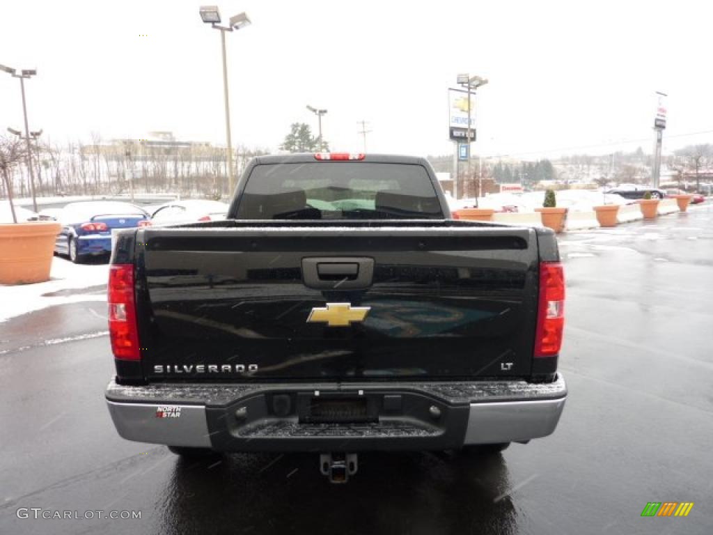 2009 Silverado 1500 LT Extended Cab 4x4 - Black / Ebony photo #4