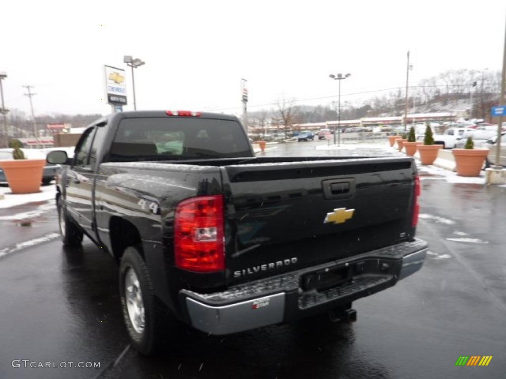 2009 Silverado 1500 LT Extended Cab 4x4 - Black / Ebony photo #5