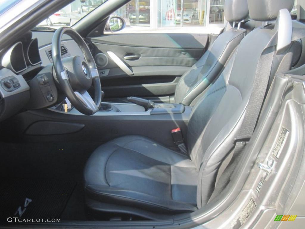 Black Interior 2003 BMW Z4 3.0i Roadster Photo #41331371