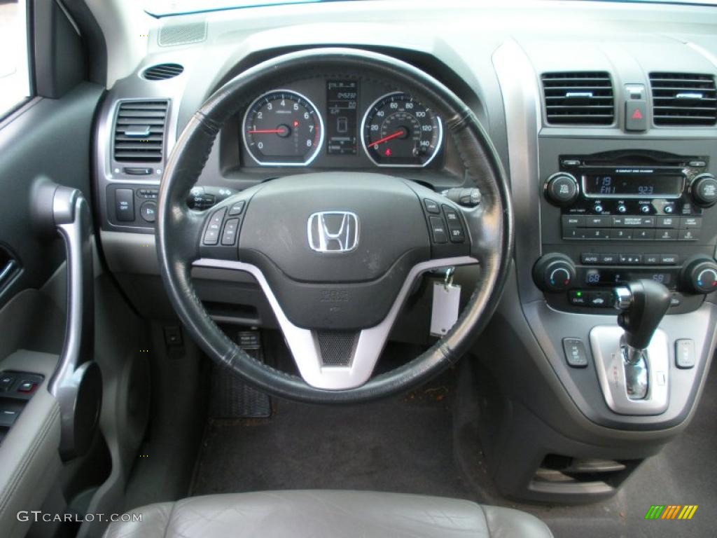 2008 Honda CR-V EX-L Gray Steering Wheel Photo #41332927