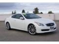 Ivory Pearl White 2008 Infiniti G 37 Journey Coupe Exterior