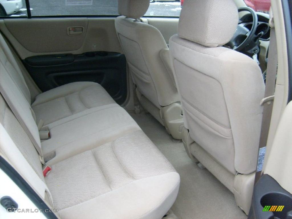 Ivory Interior 2001 Toyota Highlander V6 4WD Photo #41335275