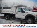 Oxford White - F450 Super Duty XL Regular Cab 4x4 Chassis Dump Truck Photo No. 6