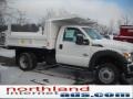 2011 Oxford White Ford F450 Super Duty XL Regular Cab 4x4 Chassis Dump Truck  photo #6