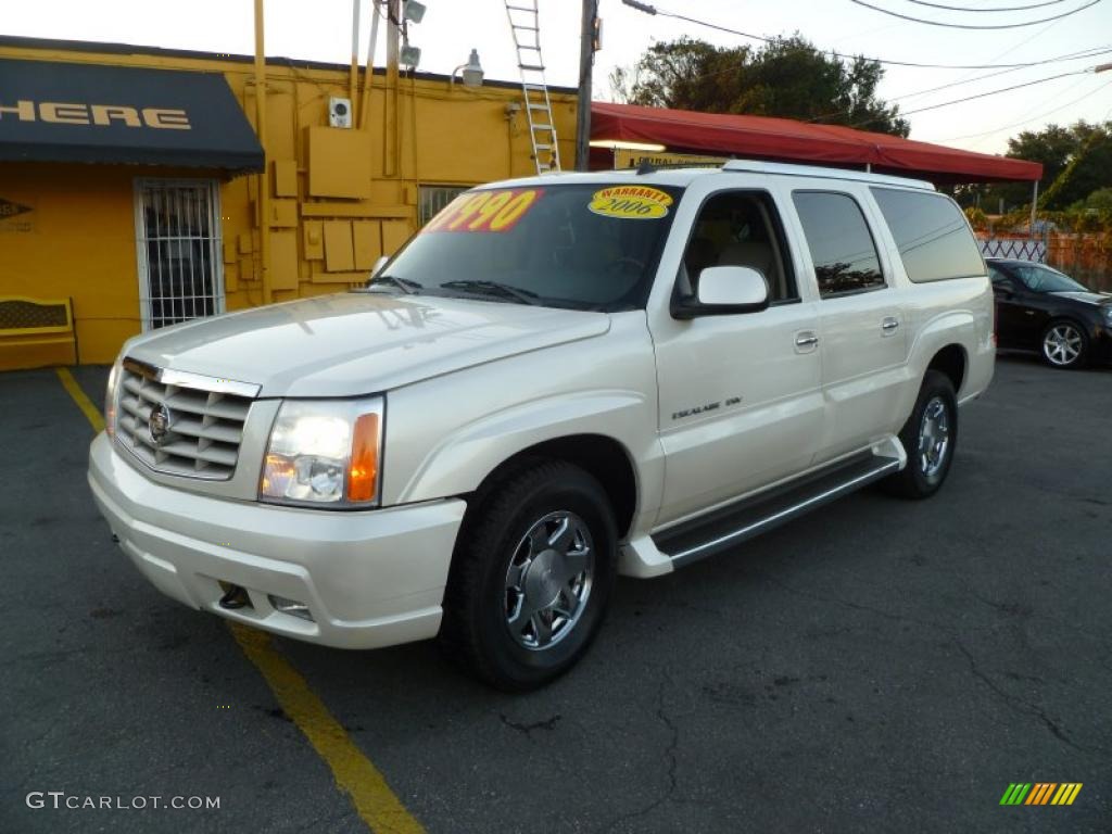 2006 Escalade ESV AWD Platinum - White Diamond / Shale photo #3