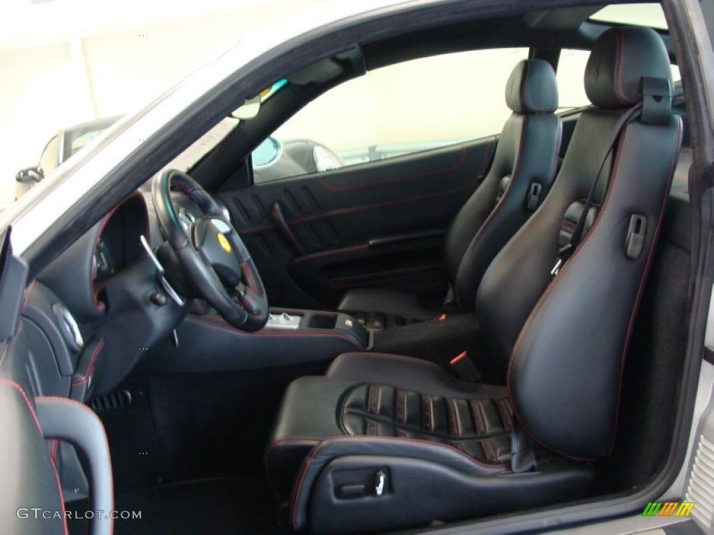 Black Interior 2005 Ferrari 575M Maranello F1 Photo #41339156