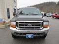 2000 Woodland Green Metallic Ford F250 Super Duty Lariat Extended Cab 4x4  photo #3