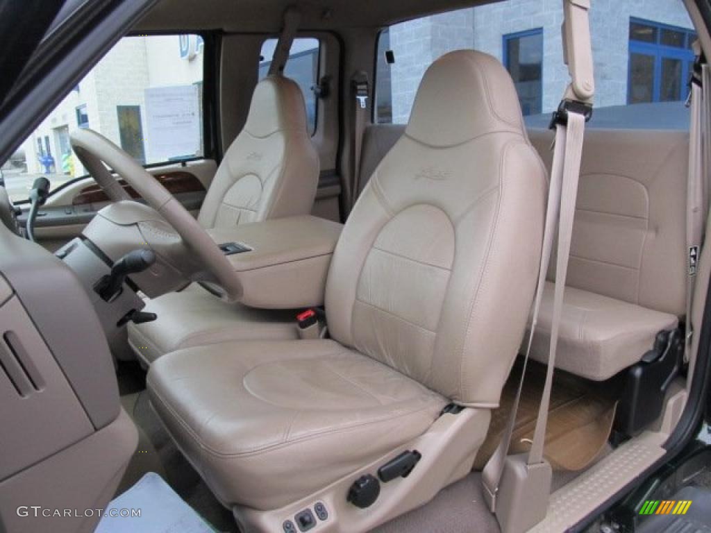 Medium Parchment Interior 2000 Ford F250 Super Duty Lariat Extended Cab 4x4 Photo #41339692