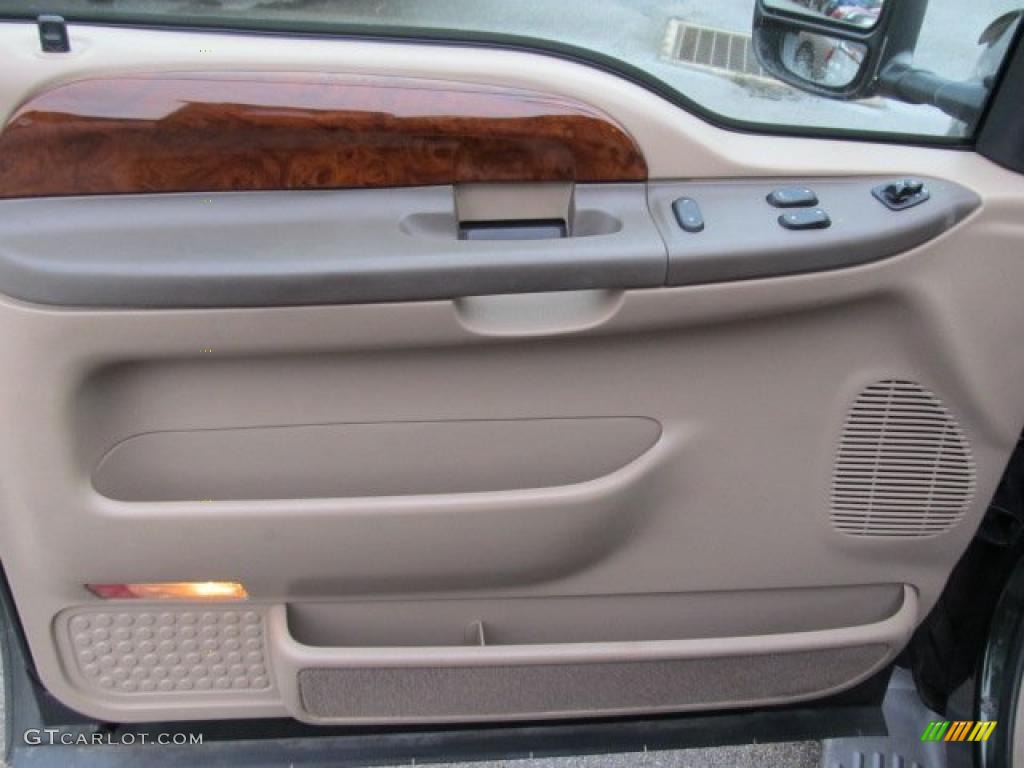 2000 Ford F250 Super Duty Lariat Extended Cab 4x4 Medium Parchment Door Panel Photo #41339728