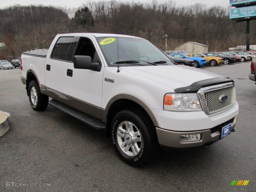 2004 F150 FX4 SuperCrew 4x4 - Oxford White / Black photo #4