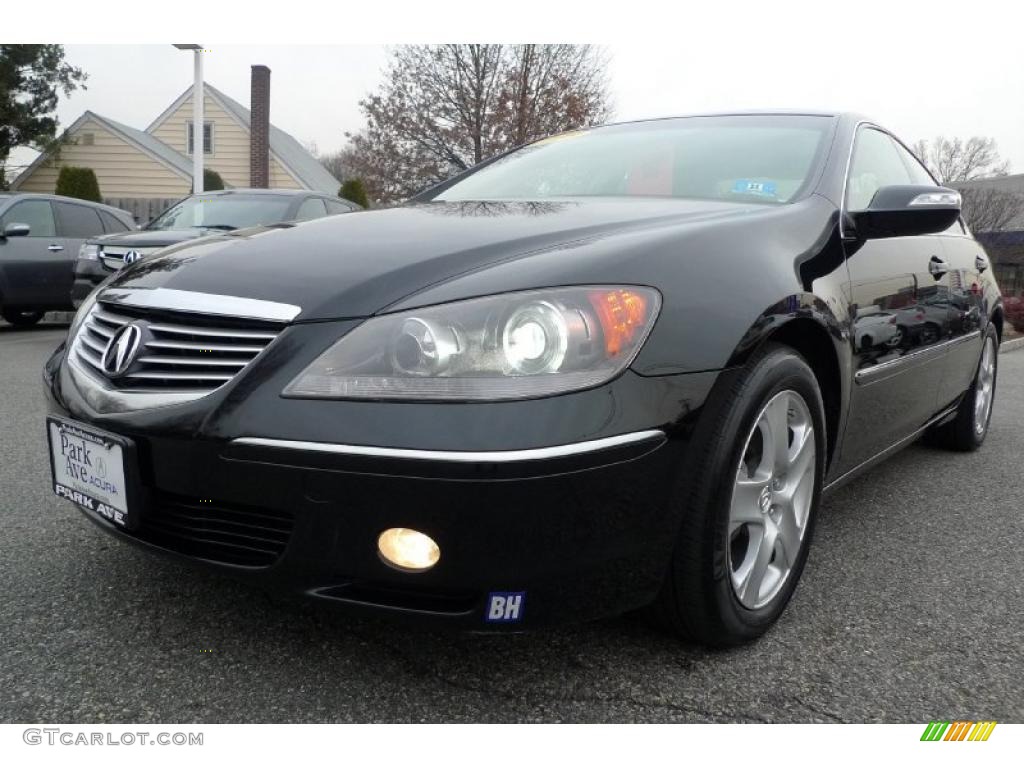 2005 RL 3.5 AWD Sedan - Nighthawk Black Pearl / Parchment photo #3