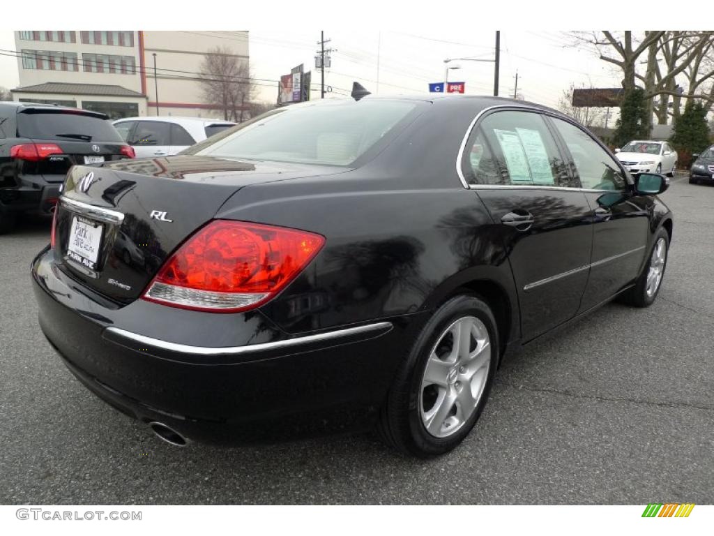 2005 RL 3.5 AWD Sedan - Nighthawk Black Pearl / Parchment photo #4