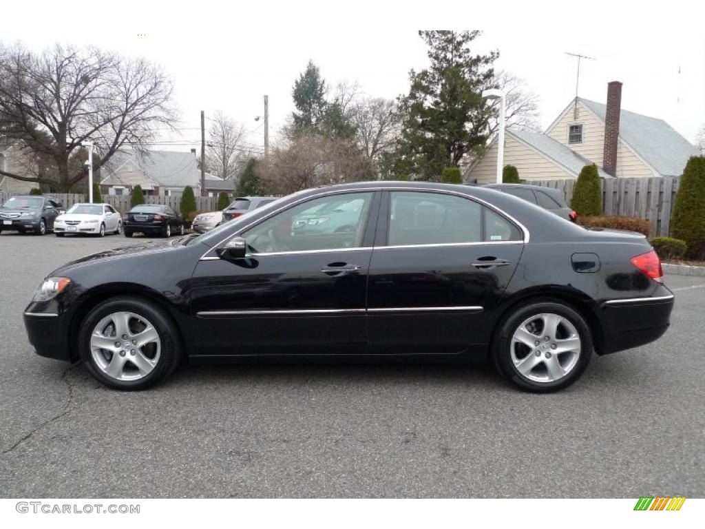 2005 RL 3.5 AWD Sedan - Nighthawk Black Pearl / Parchment photo #9