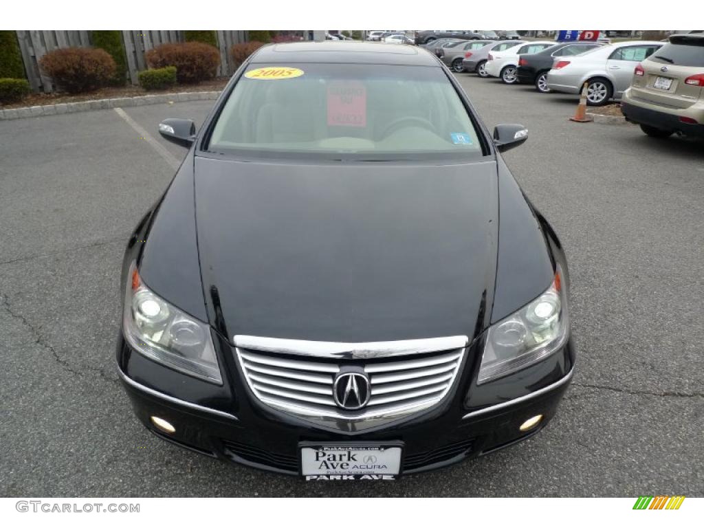 2005 RL 3.5 AWD Sedan - Nighthawk Black Pearl / Parchment photo #11
