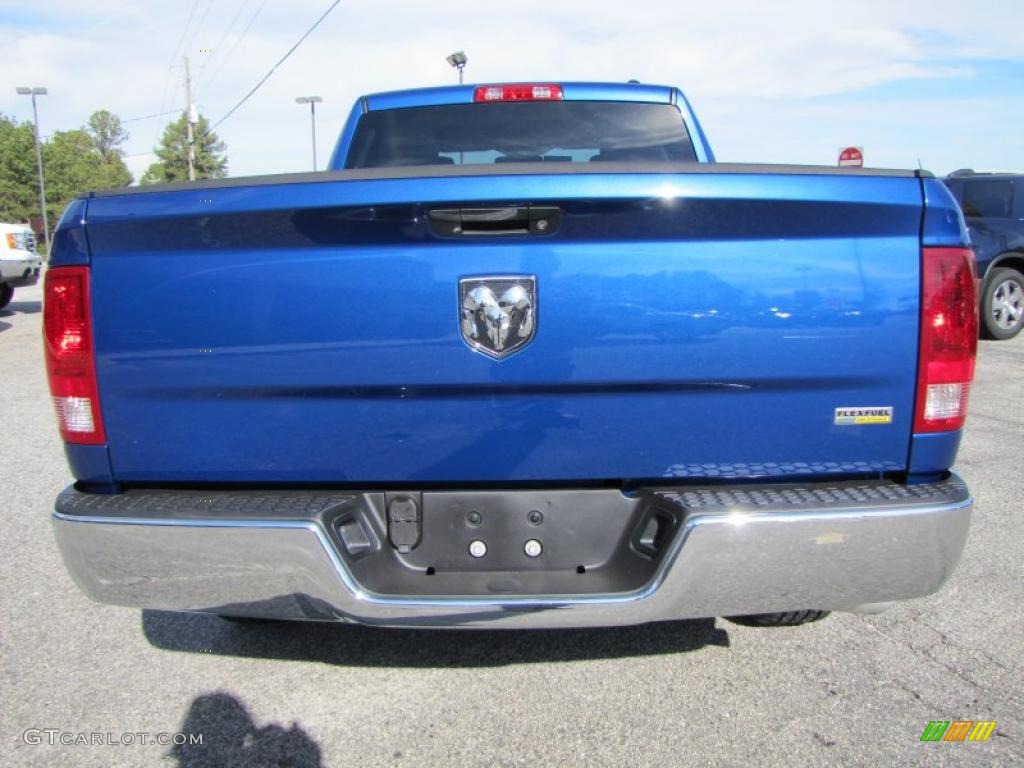 2011 Ram 1500 ST Quad Cab - Deep Water Blue Pearl / Dark Slate Gray/Medium Graystone photo #6
