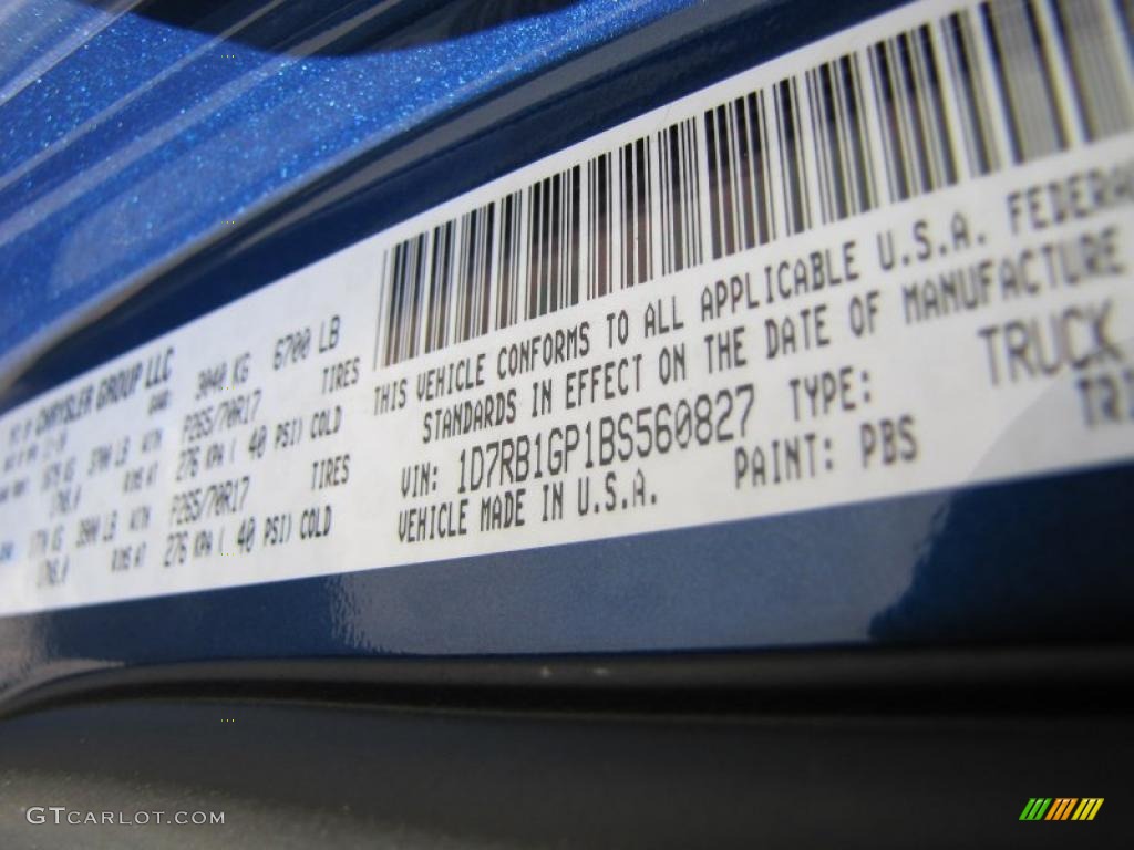 2011 Ram 1500 ST Quad Cab - Deep Water Blue Pearl / Dark Slate Gray/Medium Graystone photo #19