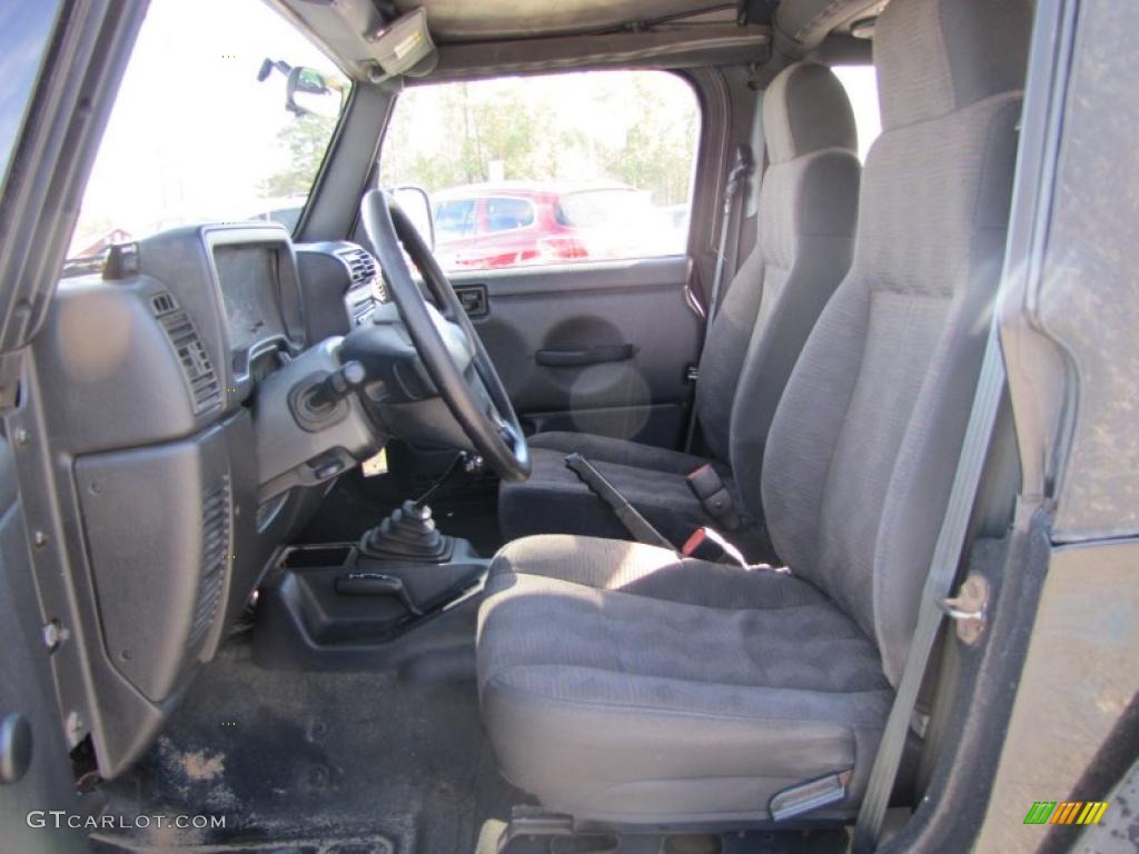 Dark Slate Gray Interior 2004 Jeep Wrangler SE 4x4 Photo #41342634