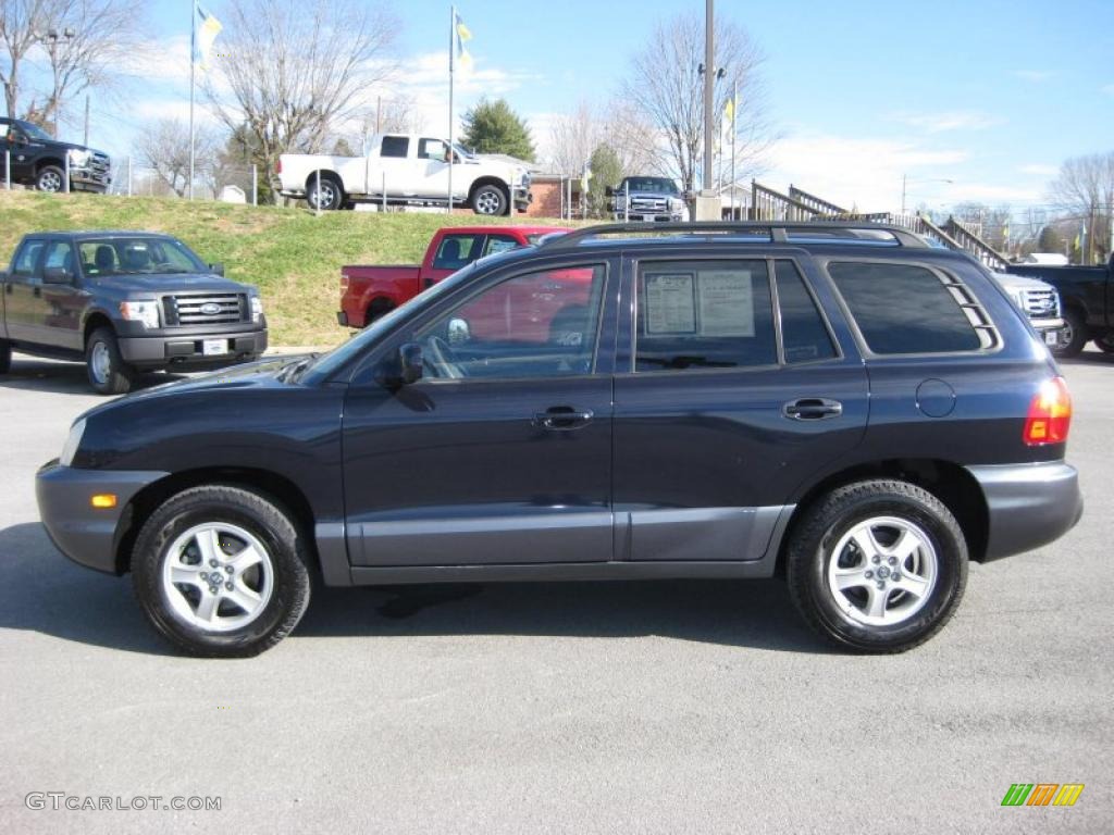 2004 Santa Fe GLS - Moonlit Blue / Beige photo #1