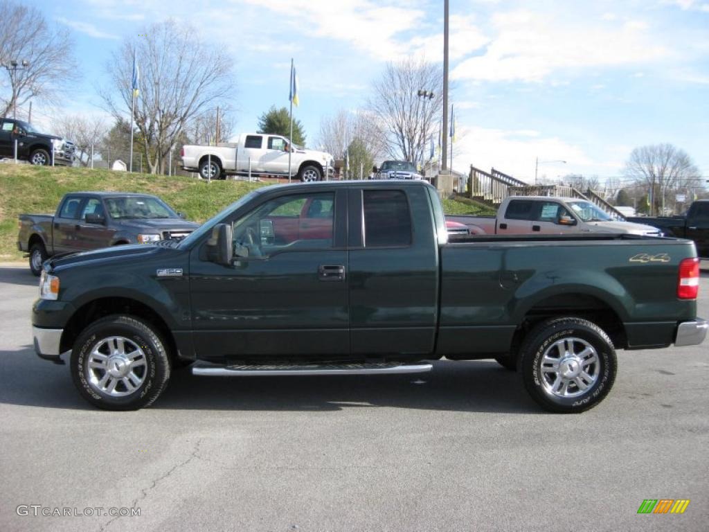 2006 F150 XLT SuperCab 4x4 - Aspen Green Metallic / Tan photo #10