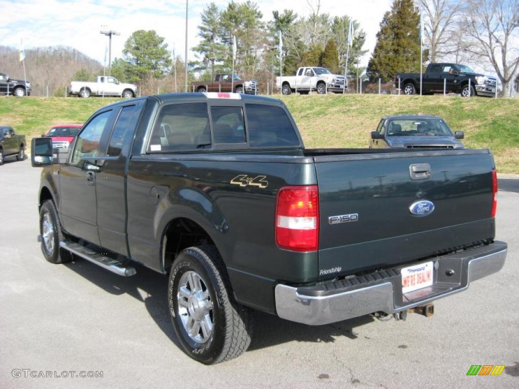 2006 F150 XLT SuperCab 4x4 - Aspen Green Metallic / Tan photo #17