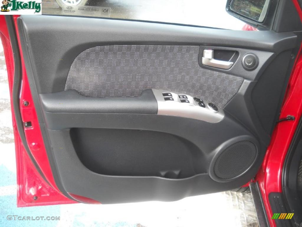 2008 Kia Sportage LX V6 Black Door Panel Photo #41349135
