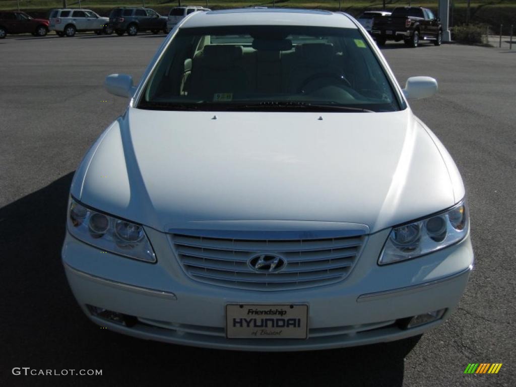 2006 Azera Limited - Powder White Pearl / Beige photo #3