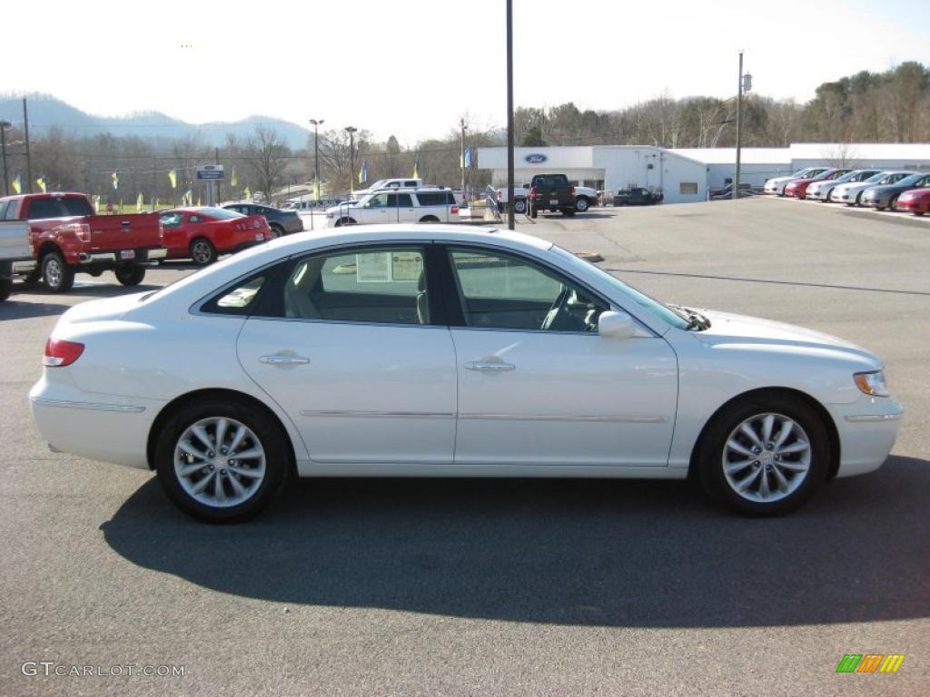 2006 Azera Limited - Powder White Pearl / Beige photo #5