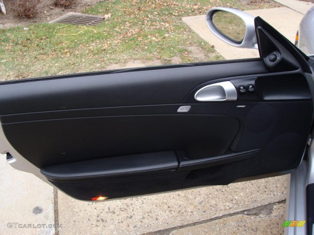 2006 Porsche Cayman S Black Door Panel Photo #41350607