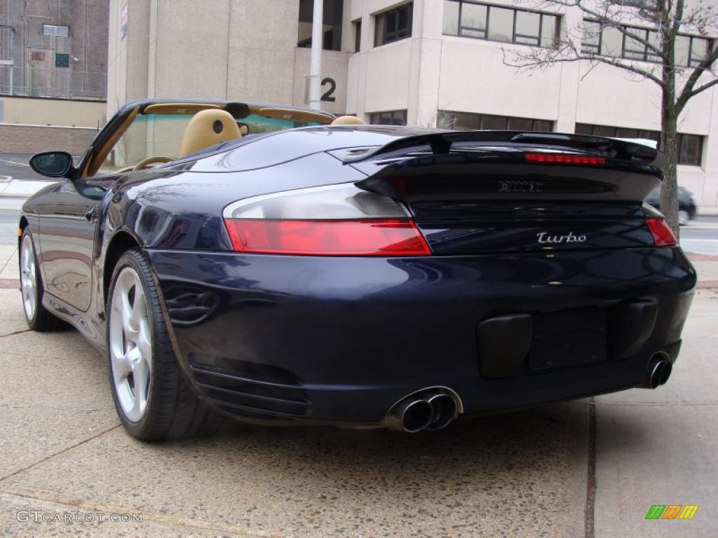 Midnight Blue Metallic 2004 Porsche 911 Turbo Cabriolet Exterior Photo #41350819