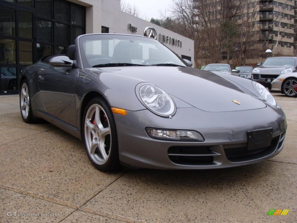 Seal Grey Metallic 2006 Porsche 911 Carrera S Cabriolet Exterior Photo #41351059