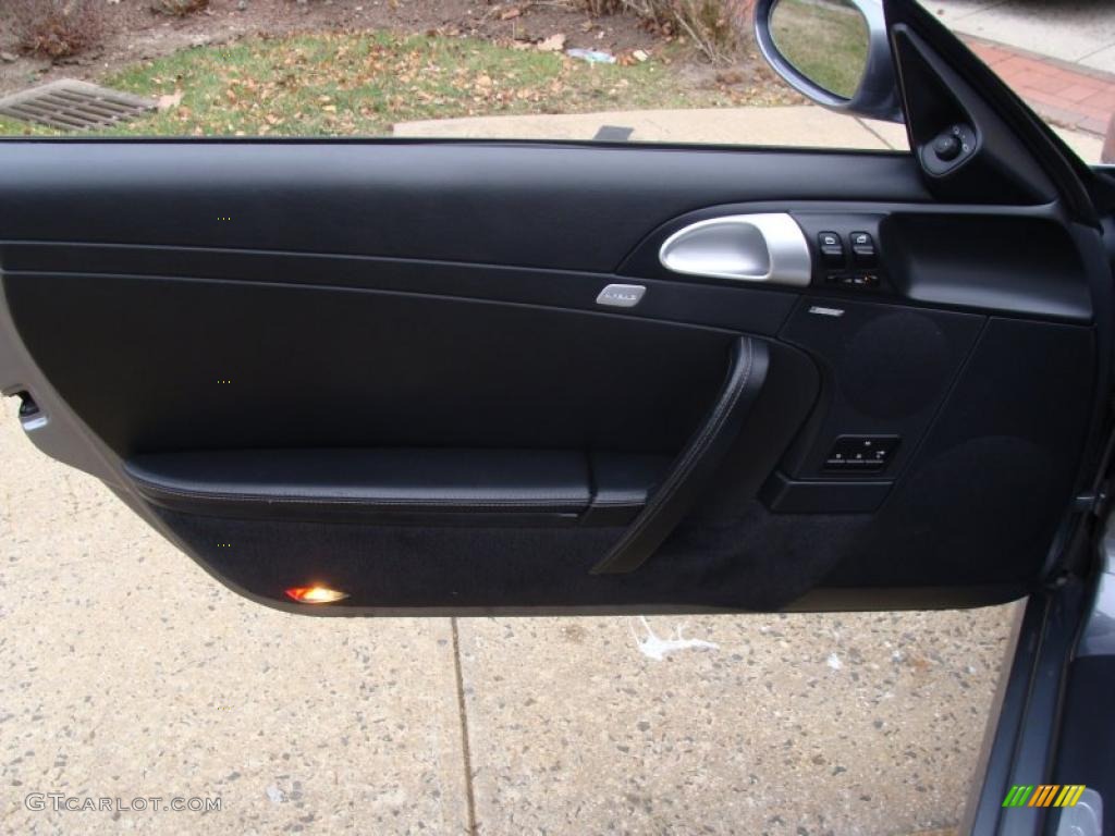 2006 Porsche 911 Carrera S Cabriolet Black Door Panel Photo #41351131