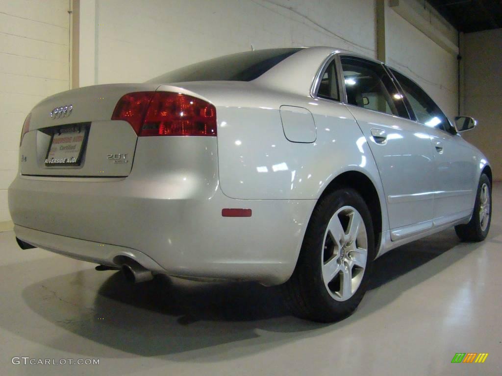 2008 A4 2.0T quattro Sedan - Light Silver Metallic / Light Gray photo #4