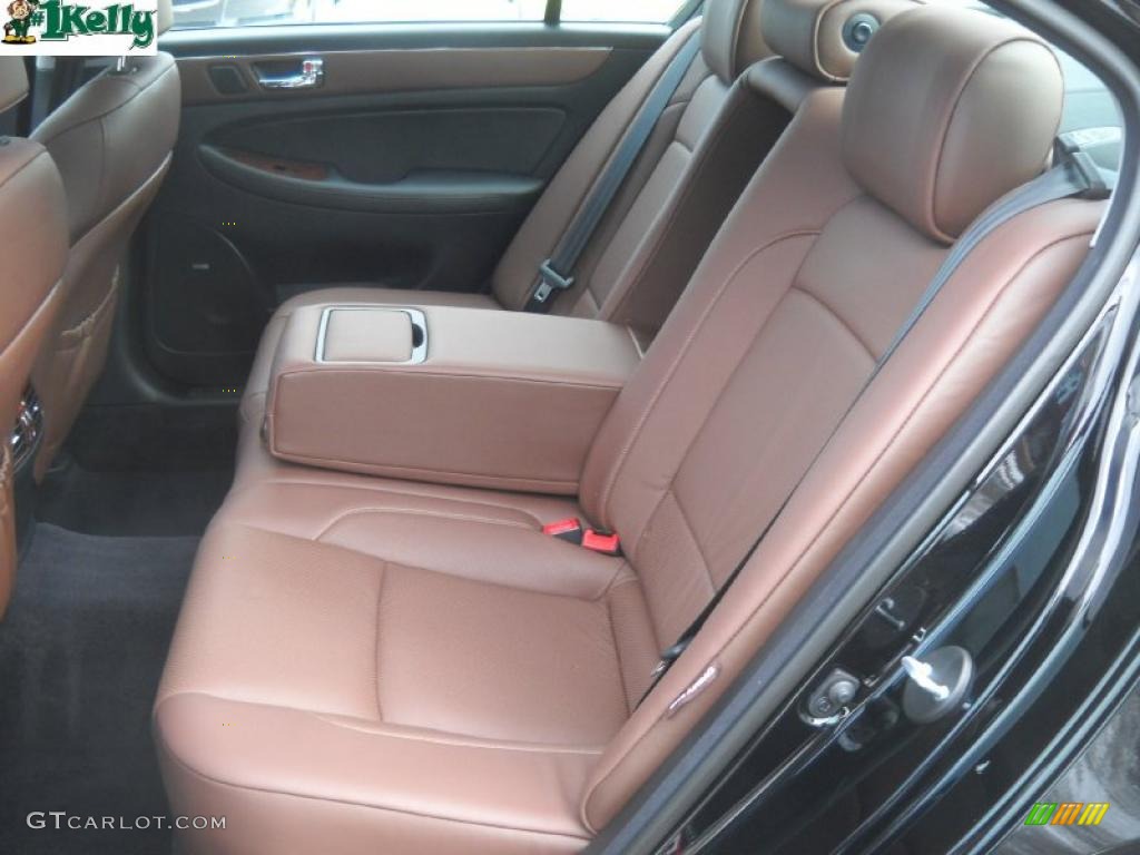 Brown Interior 2009 Hyundai Genesis 3.8 Sedan Photo #41352211