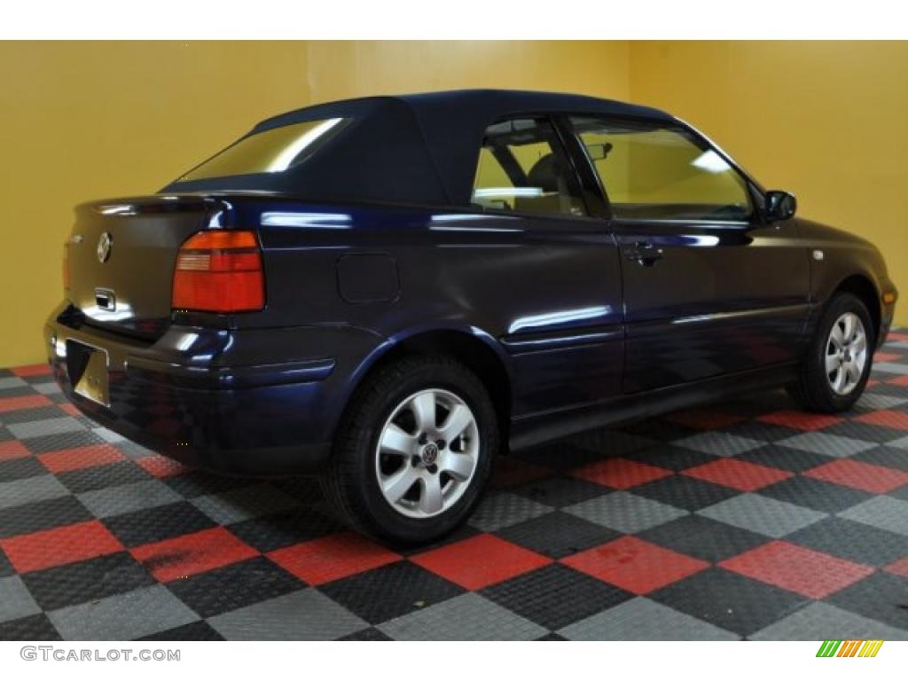 2002 Cabrio GLX - Marlin Blue Pearl / Beige photo #4