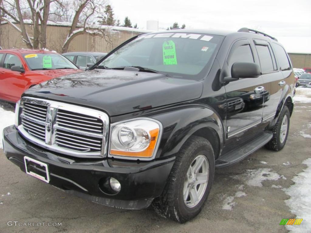 2005 Durango Limited 4x4 - Black / Khaki photo #1