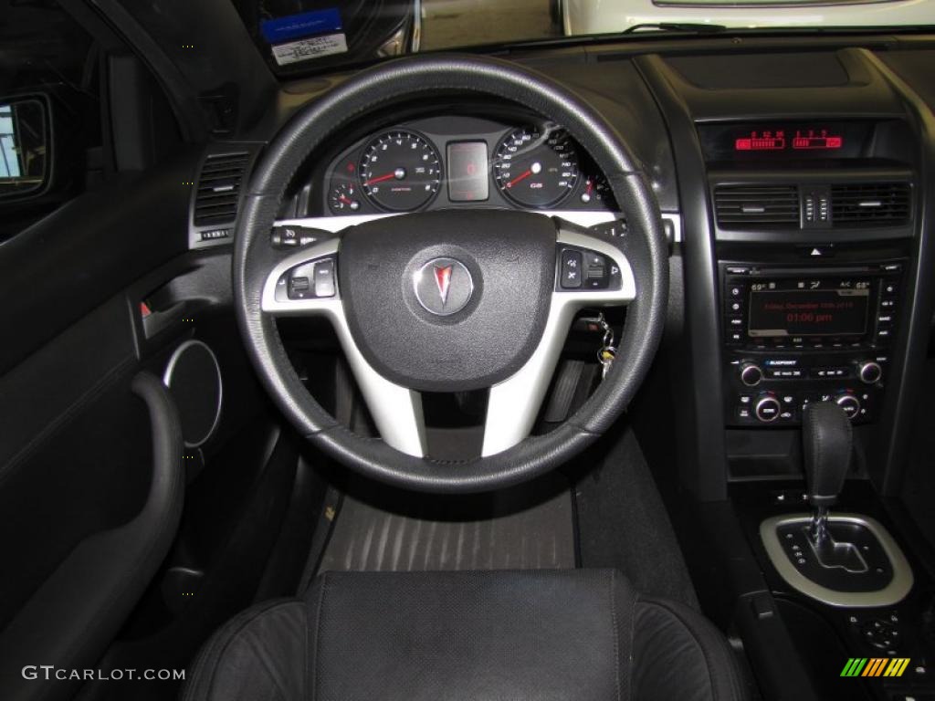 2008 Pontiac G8 GT Onyx Steering Wheel Photo #41354207