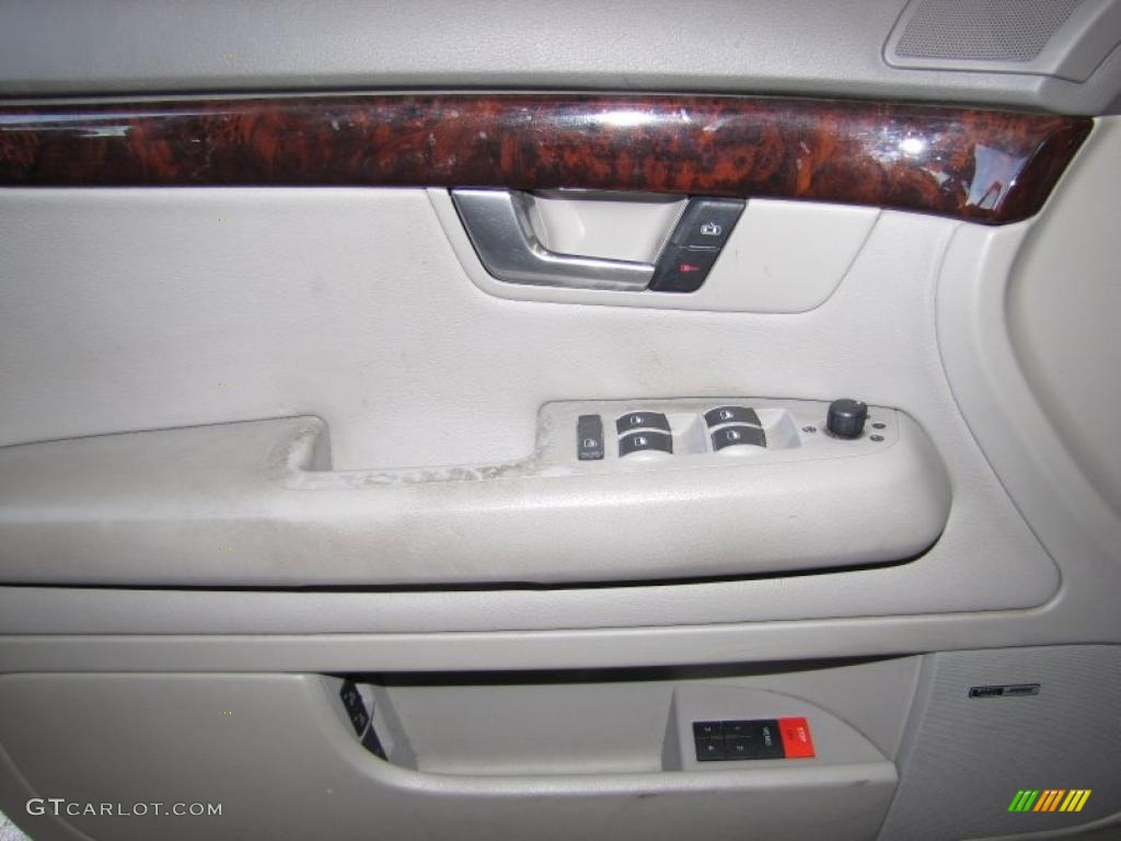 2002 Audi A4 3.0 quattro Sedan Beige Door Panel Photo #41355071