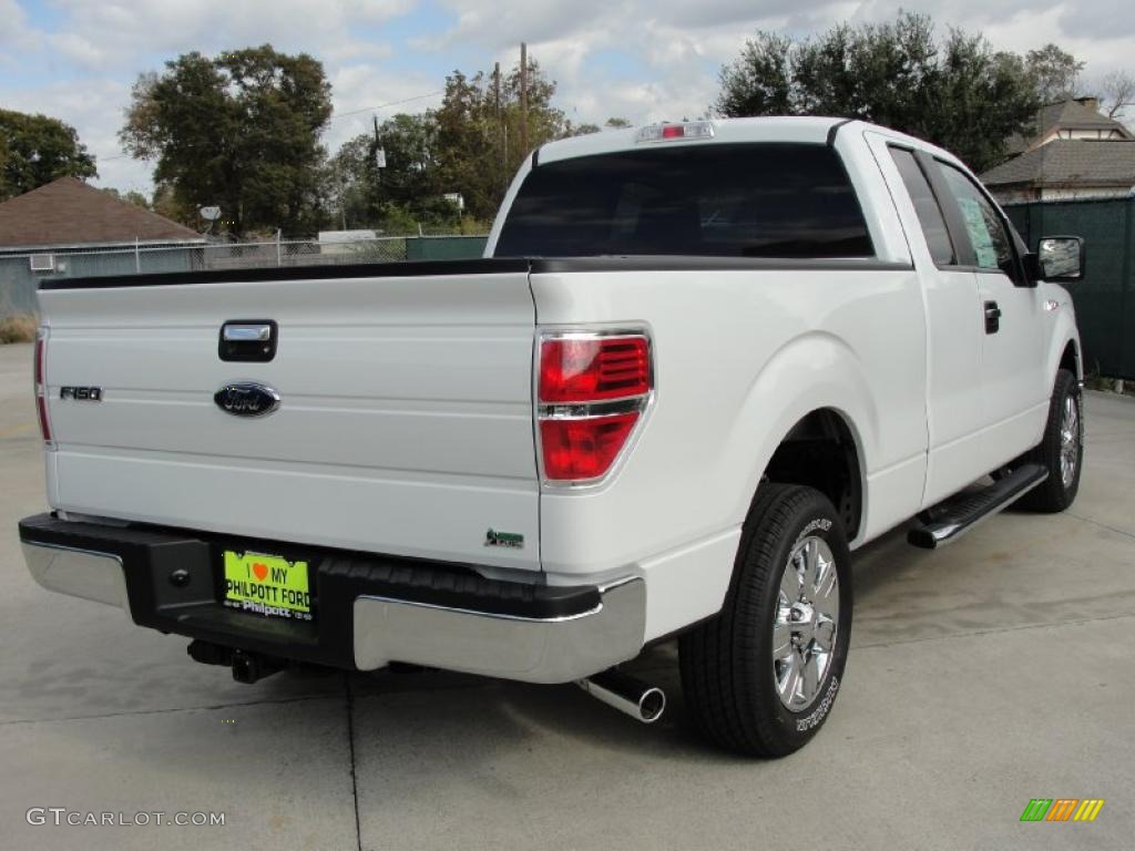 2010 F150 XLT SuperCab - Oxford White / Medium Stone photo #3