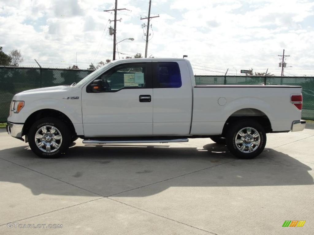 2010 F150 XLT SuperCab - Oxford White / Medium Stone photo #6