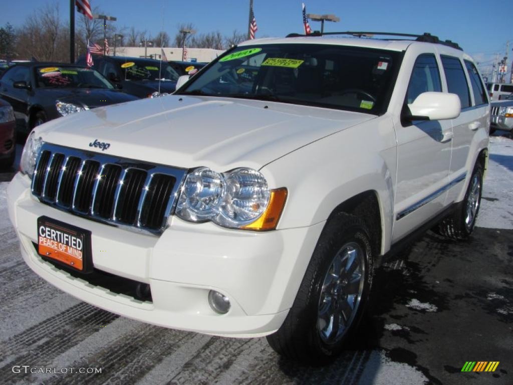 2008 Grand Cherokee Limited 4x4 - Stone White / Dark Slate Gray/Light Graystone photo #1