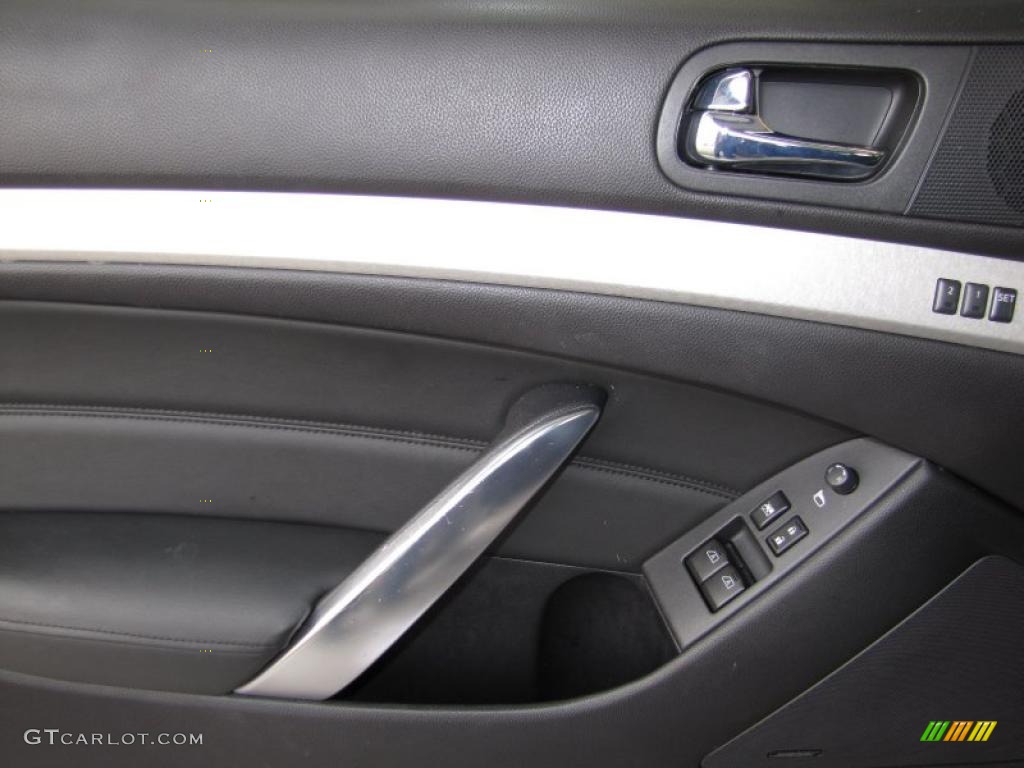 2008 Infiniti G 37 Coupe Graphite Door Panel Photo #41357379