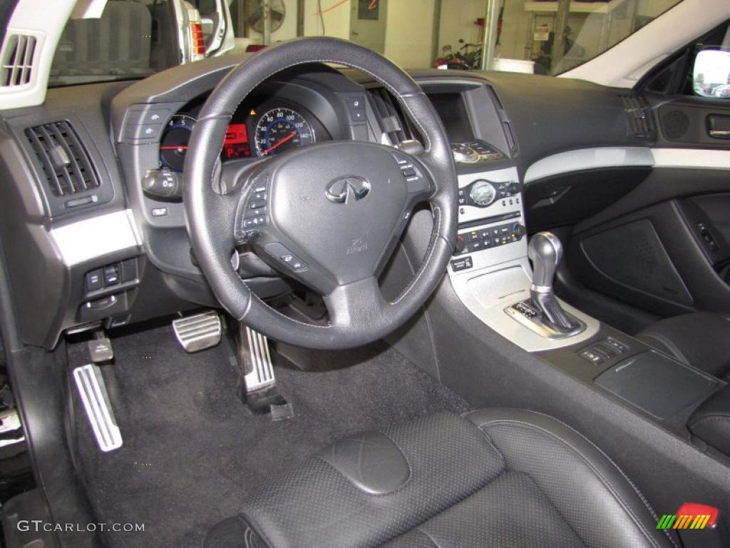 2008 Infiniti G 37 S Sport Coupe Graphite Dashboard Photo #41358100