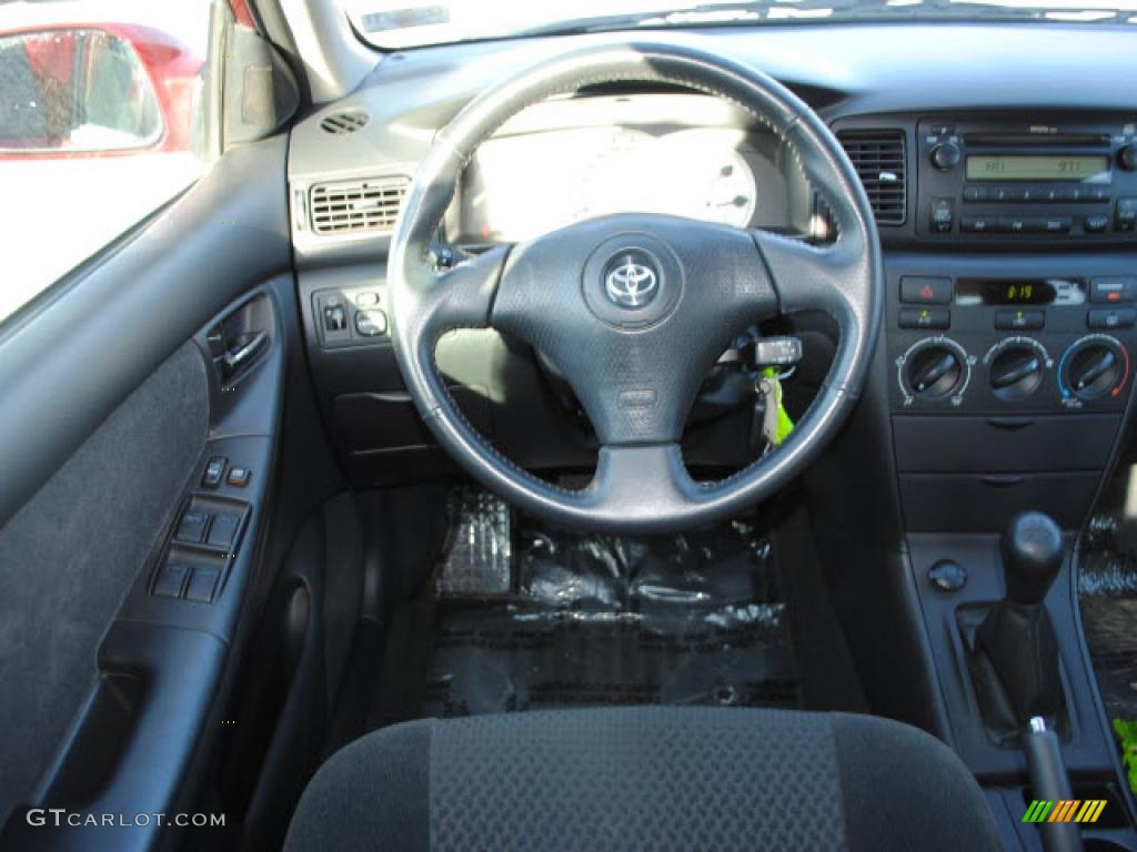 2007 Corolla S - Impulse Red Pearl / Dark Charcoal photo #9