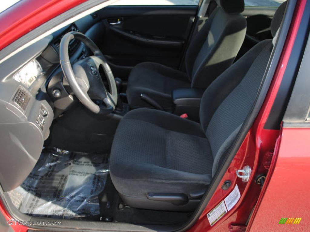2007 Corolla S - Impulse Red Pearl / Dark Charcoal photo #10
