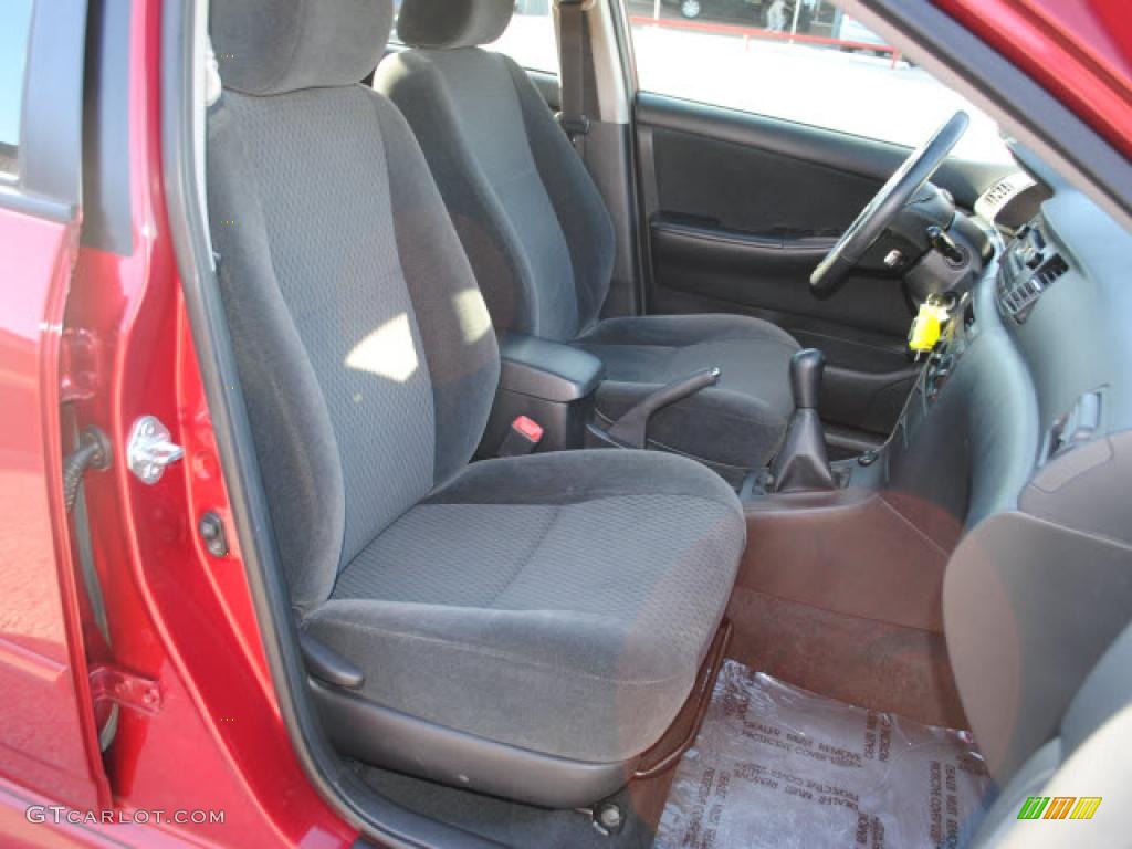 2007 Corolla S - Impulse Red Pearl / Dark Charcoal photo #17