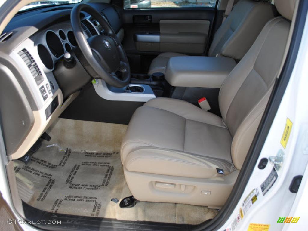 Sand Beige Interior 2008 Toyota Sequoia SR5 Photo #41360883