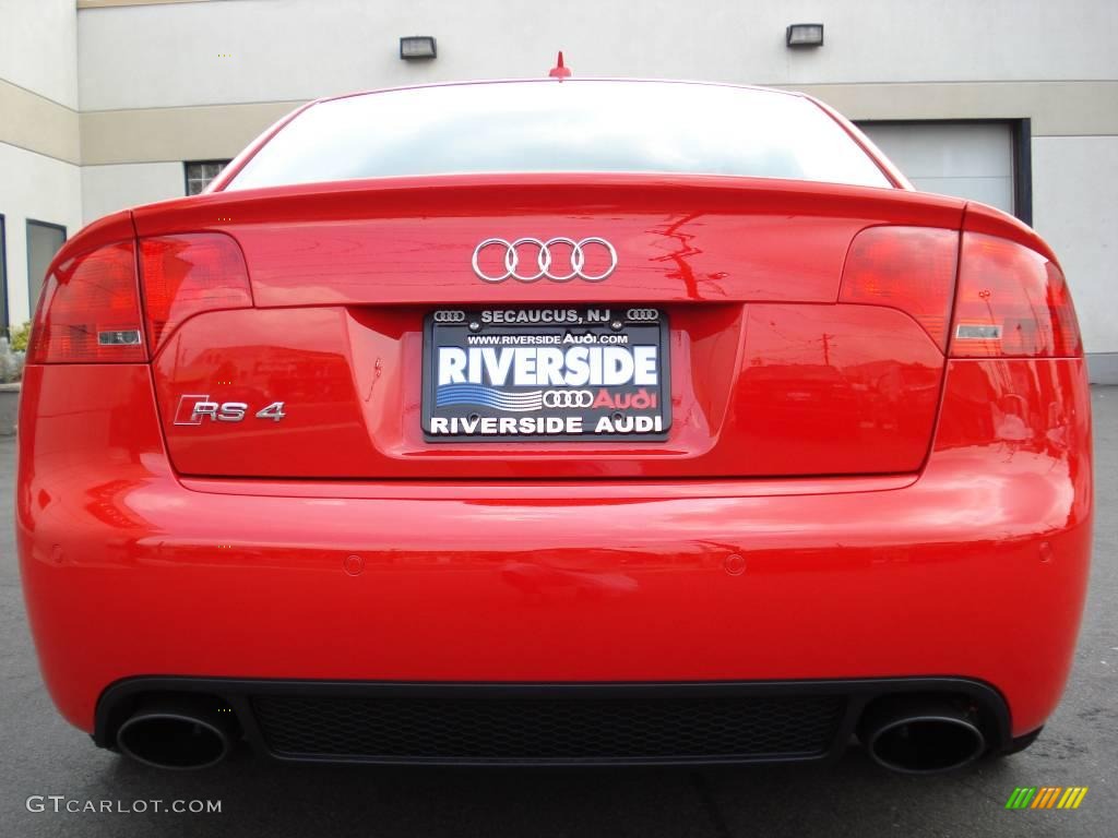 2008 RS4 4.2 quattro Sedan - Misano Red Pearl Effect / Black/Crimson Red photo #5