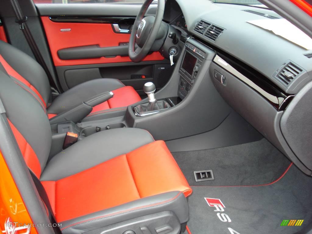 2008 RS4 4.2 quattro Sedan - Misano Red Pearl Effect / Black/Crimson Red photo #9